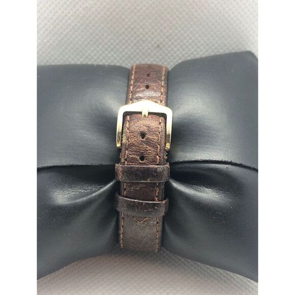 Fossil EC8738 Unisex Brown Leather Analog Beige Dial Quartz Wrist Watch XR70 - Picture 4 of 9